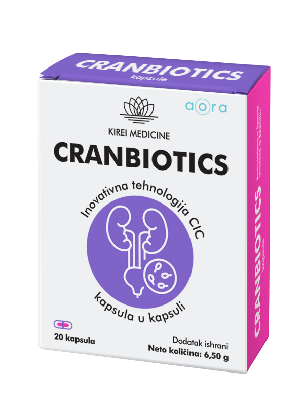 KIREI Cranbiotics® kapsule za zdravlje urinarnog trakta – 20 kapsula